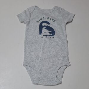 NWOT Carter's Light Gray Dino Onsie 🦖